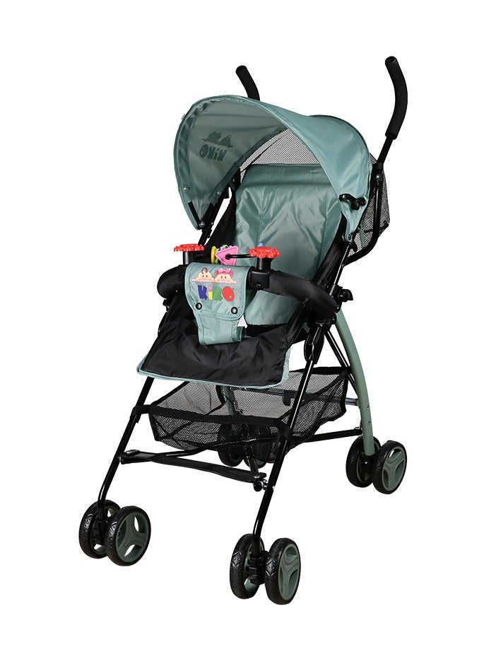 Kiko Light Stroller With Toyes 6 Wheels, 6 Months +, Pistachio - Image 1