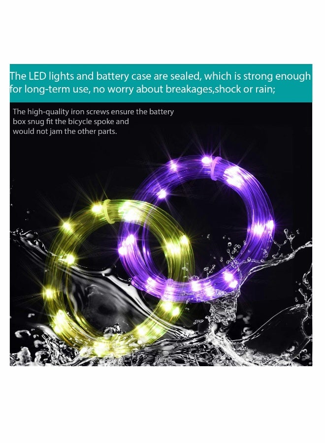 Generic LED Bike Frame Lights, 16 Color ,LED Bike Frame Rope Light, Remote Control Bicycle Frame LED Light  - Image 4