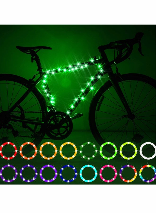 Generic LED Bike Frame Lights, 16 Color ,LED Bike Frame Rope Light, Remote Control Bicycle Frame LED Light  - Image 1