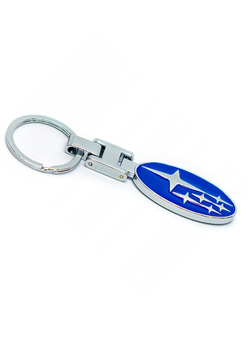 Service Zone Zinc Alloy Metal 3D Logo Keychain For Subaru - Image 1