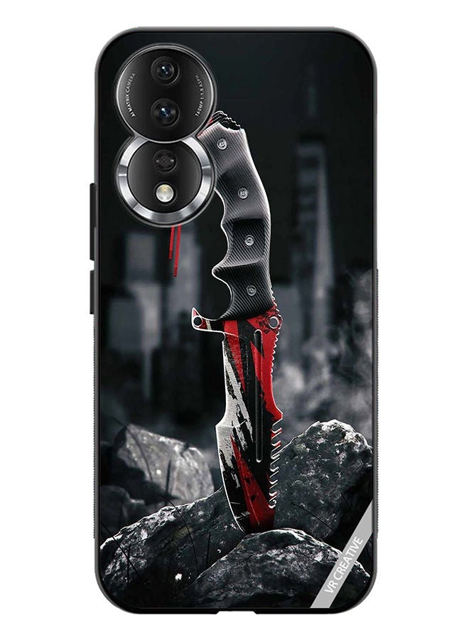 VR CREATIVE Protective Case Cover For Honor 80 Huntsman Knife Design Multicolour - Image 1