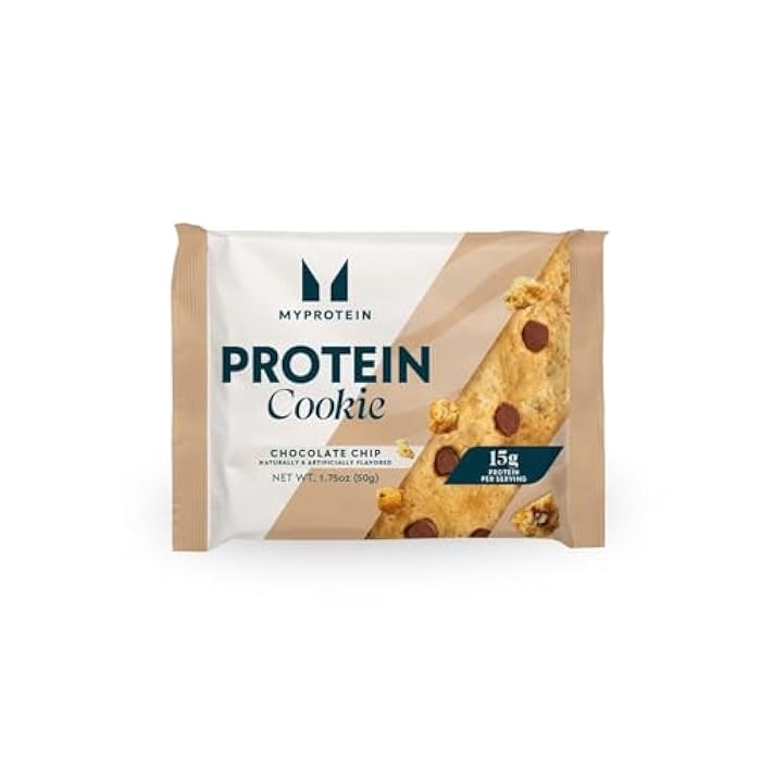 Myprotein Baked Protein Cookie, Chocolate Chip Flavor, High Protein Snack with 60g Protein Per Box (15g Per Cookie), 6 Soft-Baked 60g Cookies, Delicious Post-Workout Treat, 210 Calories Each - Image 3