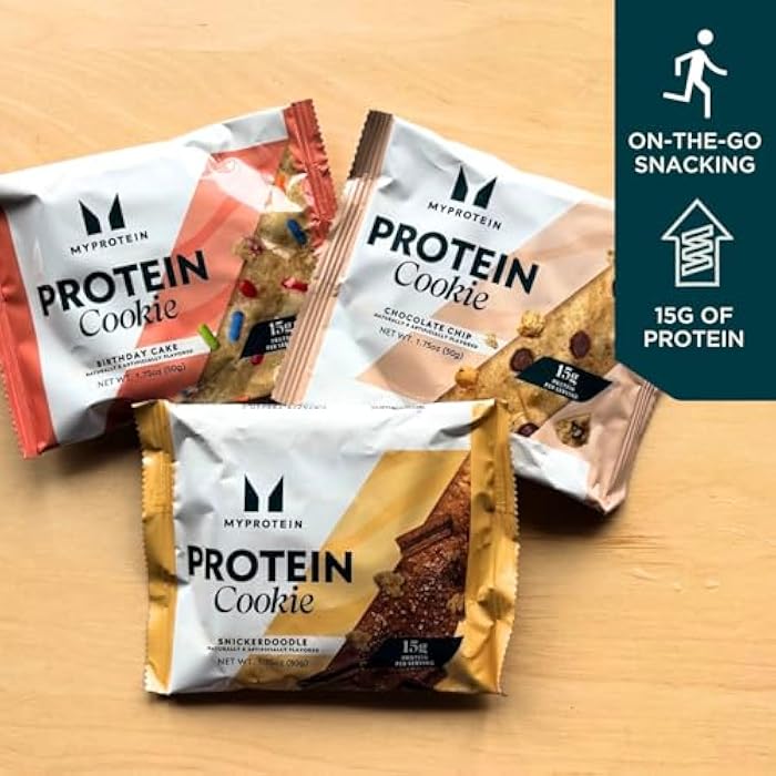 Myprotein Baked Protein Cookie, Chocolate Chip Flavor, High Protein Snack with 60g Protein Per Box (15g Per Cookie), 6 Soft-Baked 60g Cookies, Delicious Post-Workout Treat, 210 Calories Each - Image 4