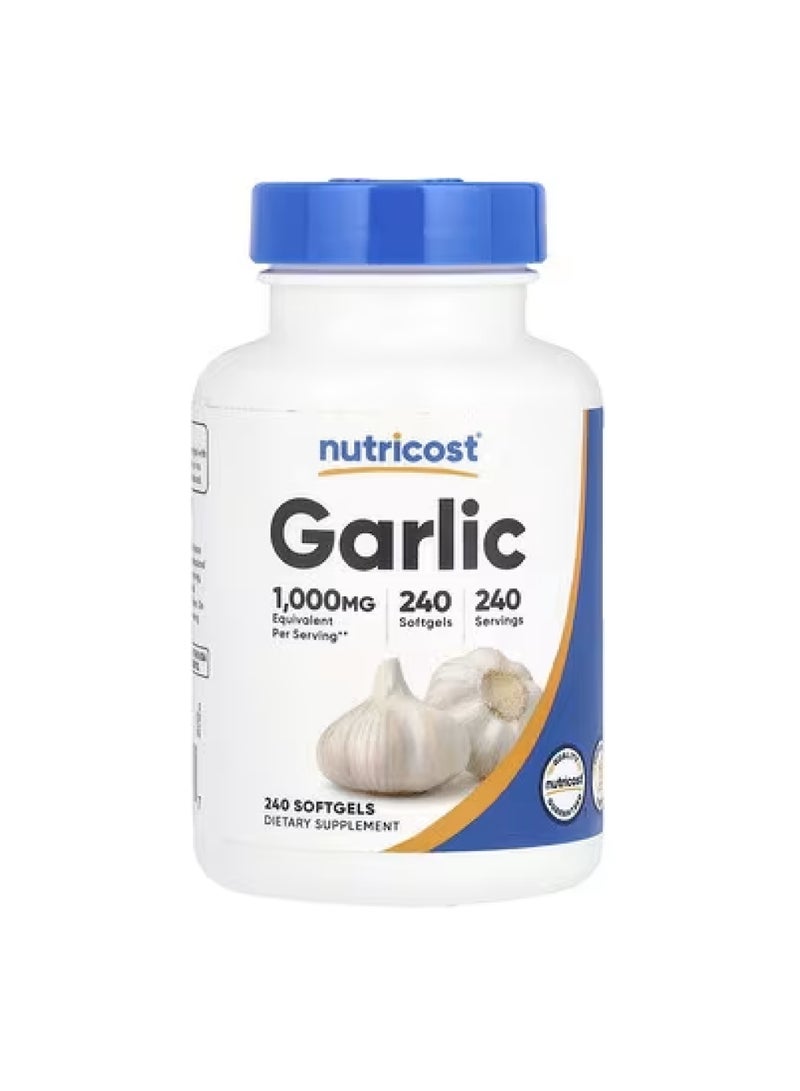 الثوم، 1000 مجم، 240 كبسولة هلامية