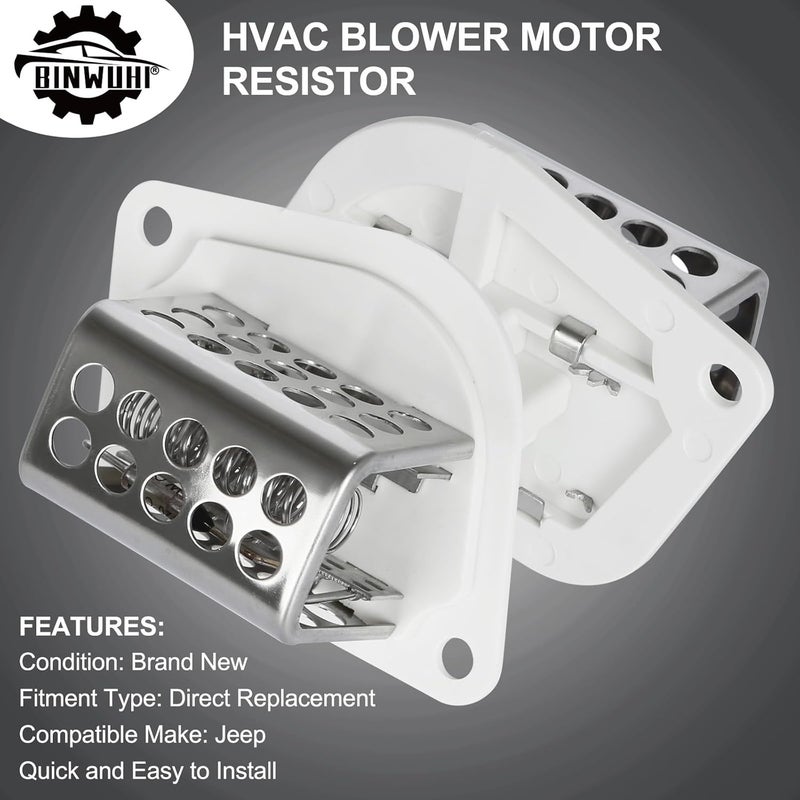 BINWUHI RU-353 HVAC Fan Blower Motor Resistor for Jeep Wrangler and Cherokee - Image 4