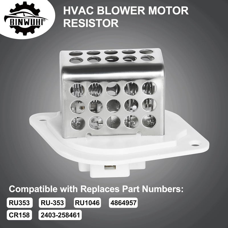BINWUHI RU-353 HVAC Fan Blower Motor Resistor for Jeep Wrangler and Cherokee - Image 5