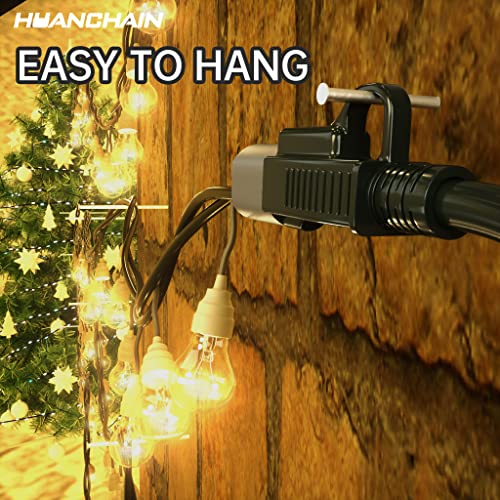 HUANCHAIN Indoor Outdoor Black Extension Cord 40 ft Waterproof, 16/3 Gauge Flexible Cold-Resistant Appliance Extension Cord Outside, 13A 1625W 16AWG SJTW, 3 Prong Electric Cord, ETL - Image 4
