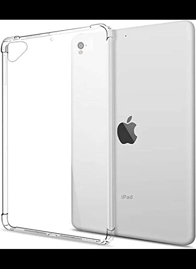 غطاء حماية زوايا لجهاز iPad 9.7 بوصة 2018/2017/2016 و iPad Air 1/iPad Air 2 - واقي صدمات من السيليكون الناعم فائق النحافة ومضاد للخدوش (شفاف) من Nice.Store.UAE