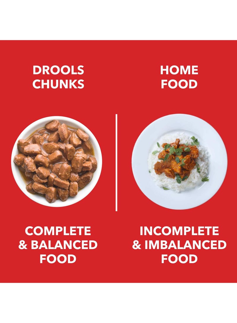 Drools Puppy Wet Dog Food Real Chicken and Chicken Liver Chunks in Gravy 10 + 2 Pouches Free 12 x 60g  - Image 4