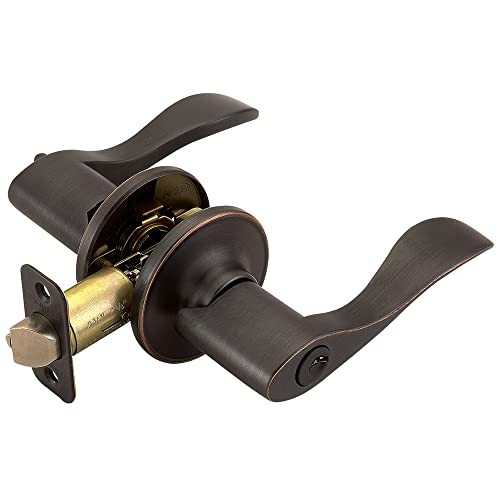 Design House Springdale Keyed Entry Exterior Door Lever Handle Lockset, Oil-Rubbed Bronze, 6.375 in x 1.94 in x 2.625 in, Item 700542 - Image 1