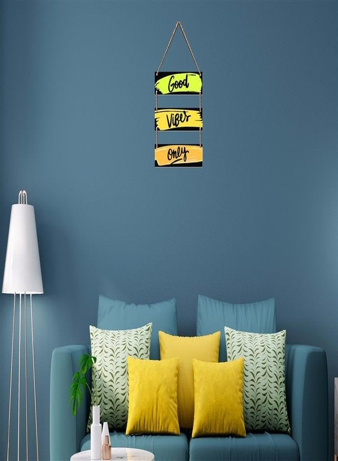 SAF Good vibes only Mdf Wooden Wall Hanging Home Decor Plates, wall painting, wall hanging For home decoaration, office, living room, wall decoration - Image 3