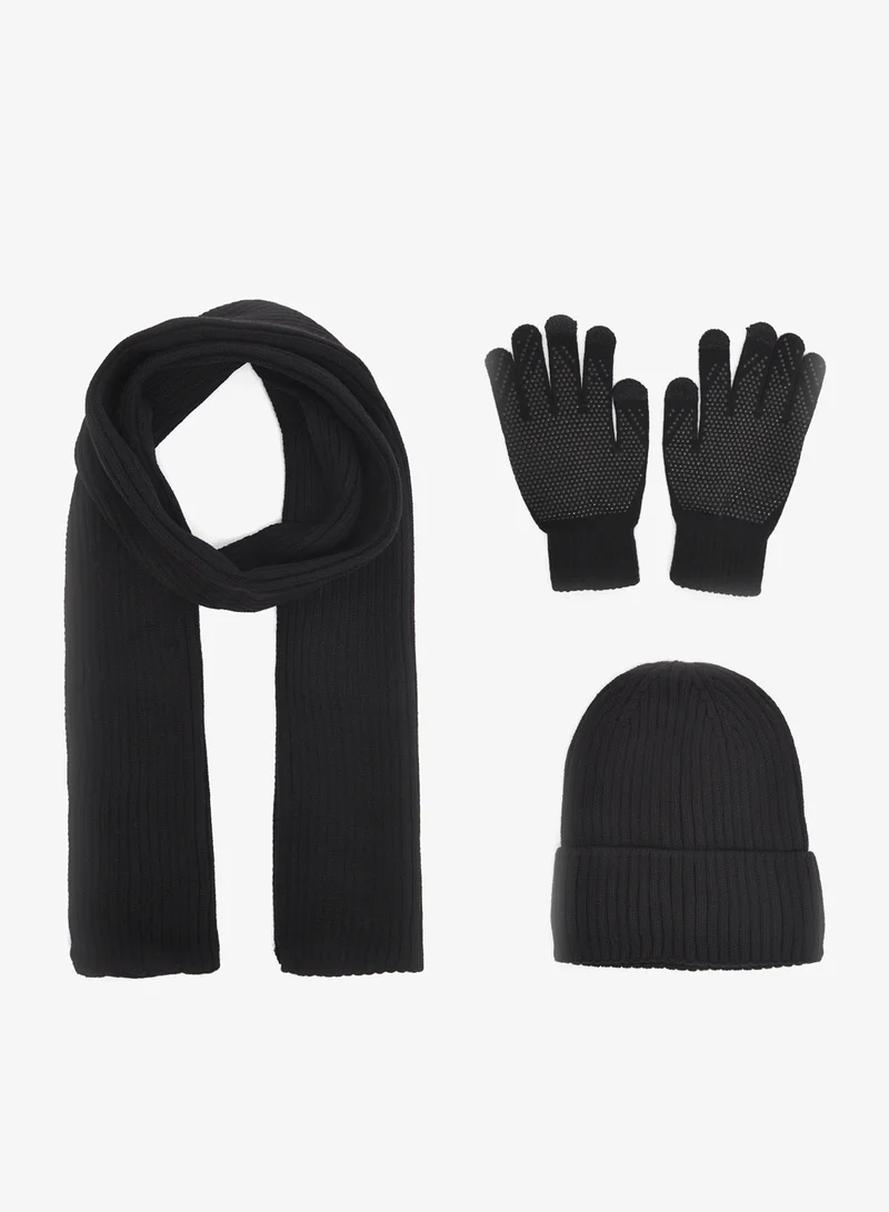 سفنتي فايف طقم قبعة وقفازات ووشاح