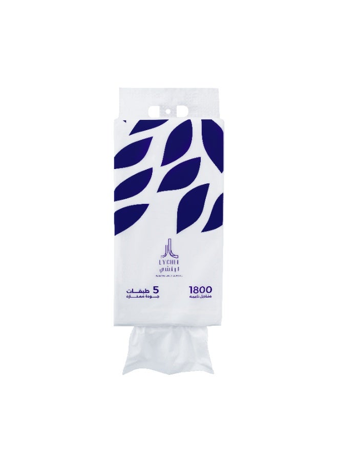 ليتشي بكج 6 عبوات منديل ليتشي تعليق 5 طبقات 1800 منديل - Image 1