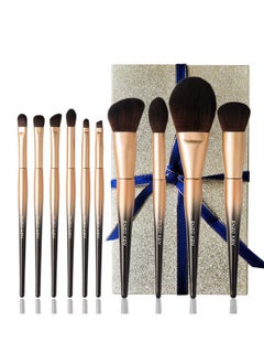 Natural Sable Hair Makeup Brush Set Professional, Cosmetic Brushes Makeup Set With Gift Box, Natural Hair Makeup Brushes Set With Present Box, Make Up Brushes Set, Natural Makeup Brushes.