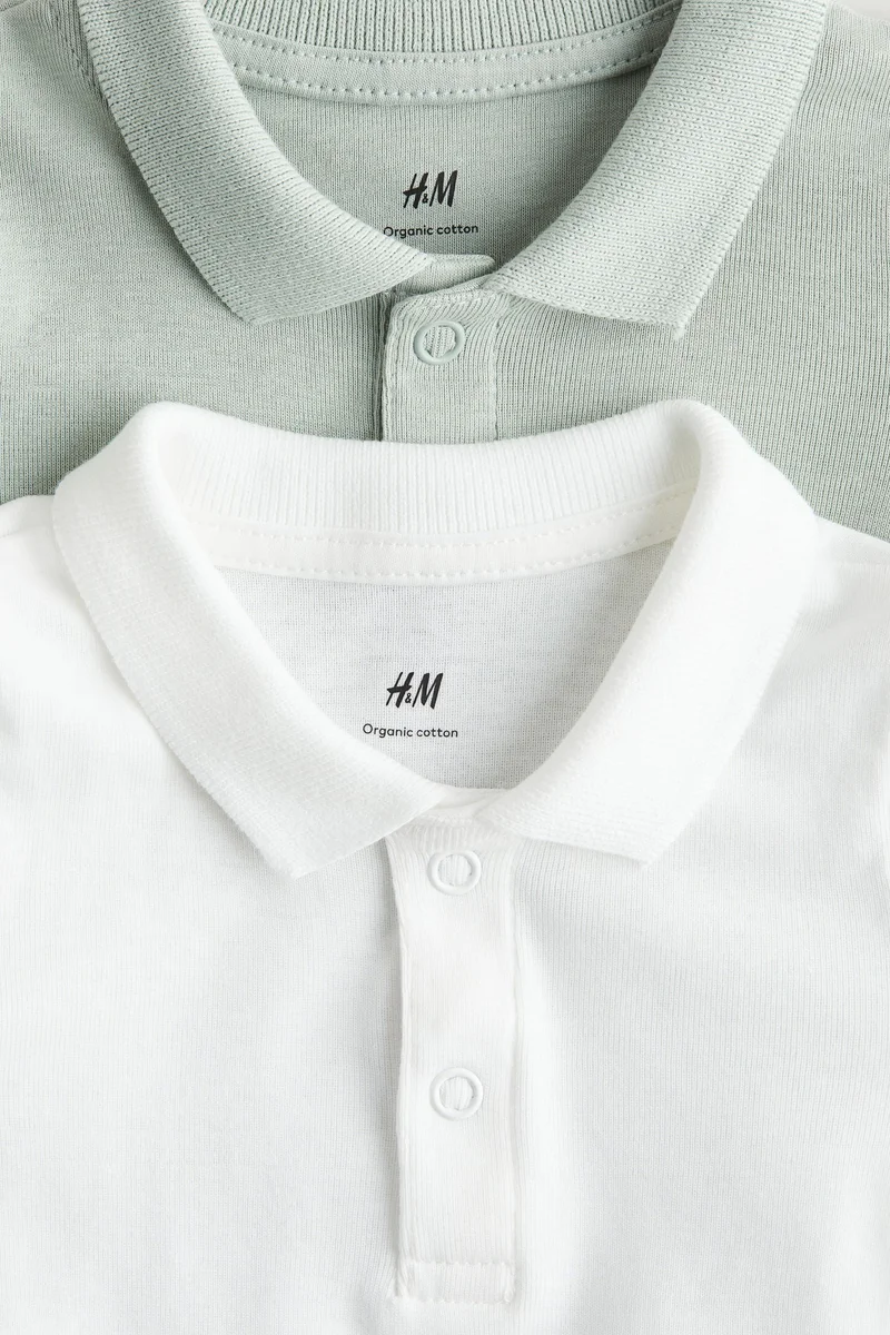 H&M 2-pack pointelle bodysuits