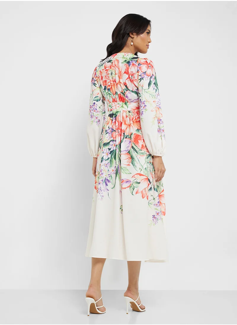 Khizana Floral Print Dress