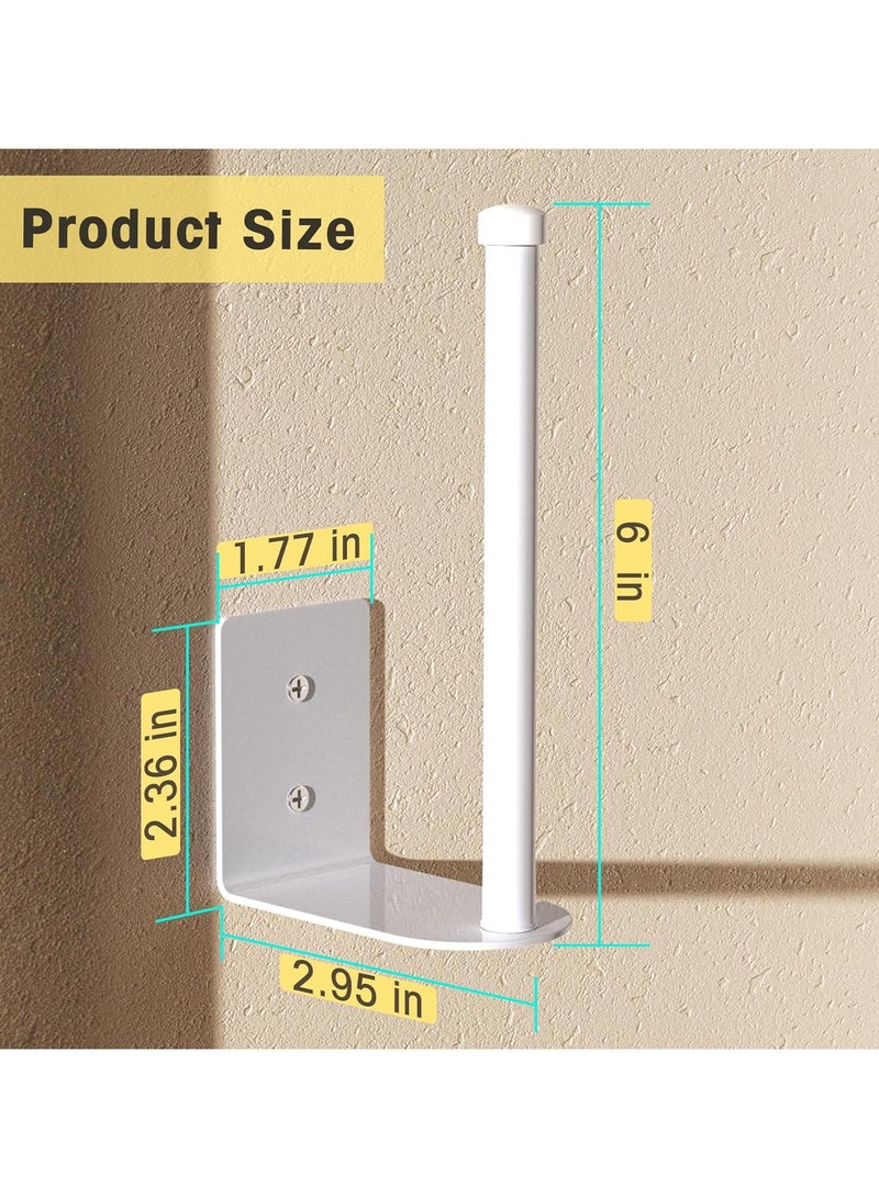 HOMESTAR 2 Pack Hat Racks for Baseball Caps, Stainless Steel Hat Organizer for Baseball Cap, Hat Holder Storage Organizer, Hat Hanger Strong Adhesive/Wall Drilled for Door, Bedroom, Closet(White 6 in) - Image 4