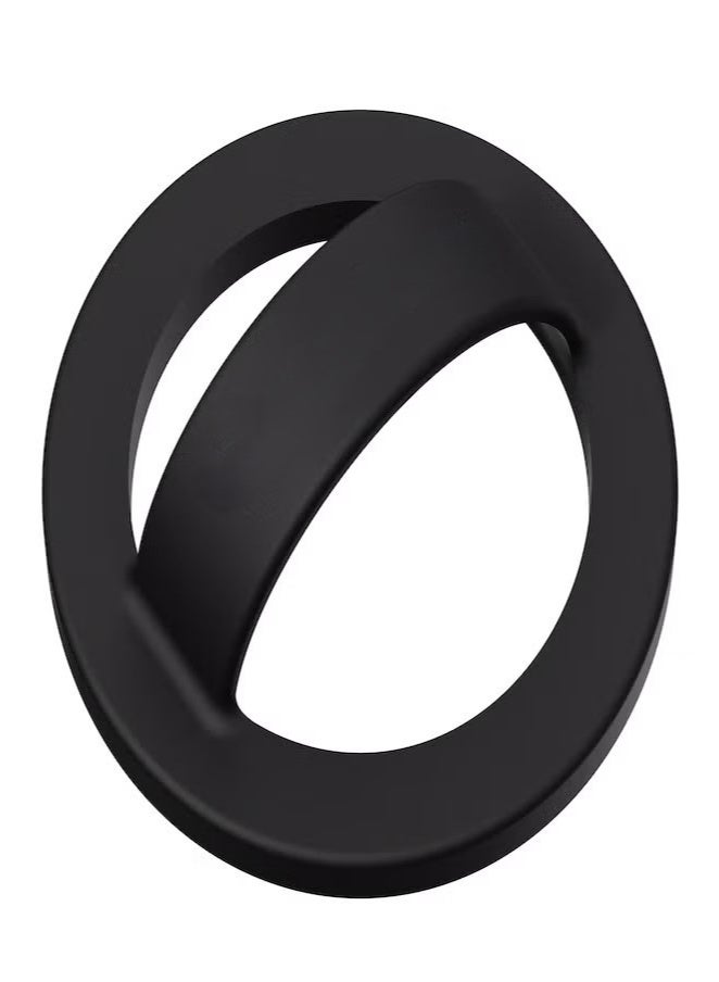 Smartphone holder with a magnetic ring for iPhone a powerful tool for carrying and moving the mobile phone easily and safely works with MagSafe Black  - Image 1