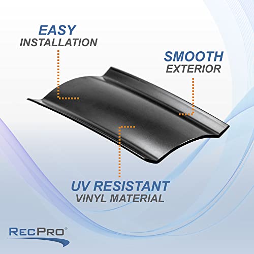 RecPro 1" RV Vinyl Trim Insert | UV Protection | Roof Trim (50', Black) - Image 3