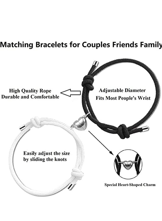 Ant 2-Piece Couples Bracelets for Women Men, Love Heart Bracelets for Couples, Jewelry Bracelet Love Chain - Image 2