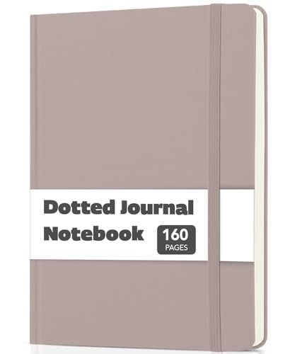 Mr. Pen Mr Pen Dotted Journal Notebook A5 Medium Size 57x84 160 Pages 80 Sheets Fabric Hardcover 100 GSM Thick Paper Bullet Dotted Journal for Planning Tracking - Image 1