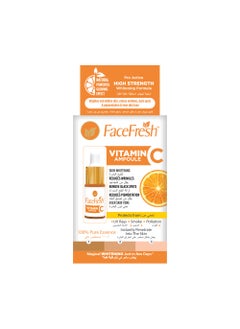 Face Fresh Vitamin C Ampoule Face Serum - Hyaluronate & Niacinamide, Reduces Dark Spots & Discoloration, Brightens & Improves Skin Texture, For All Skin Types 5ml  - Image 1