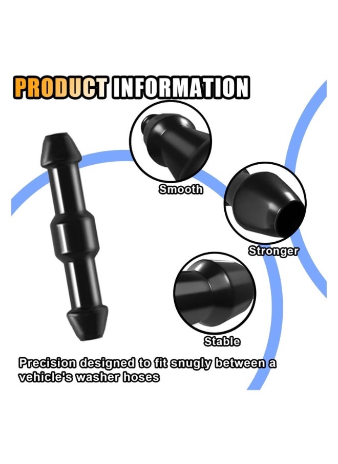 Generic 20pcs Windshield Washer Hose Connectors, 2-Way I-Type Hose Replacement Fittings, Universal Fitting Adapter, Windshield Wiper Hose Connector Splitter  - Image 3