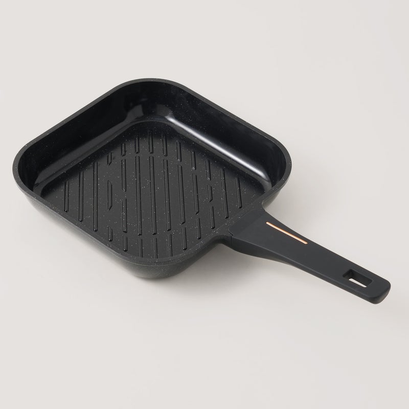 ألبرتو مقلاة شواء ألومنيوم 2.2 لتر، أسود - Image 1