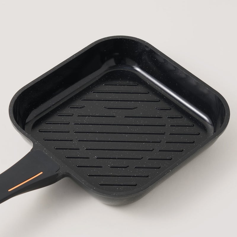 ألبرتو مقلاة شواء ألومنيوم 2.2 لتر، أسود - Image 2