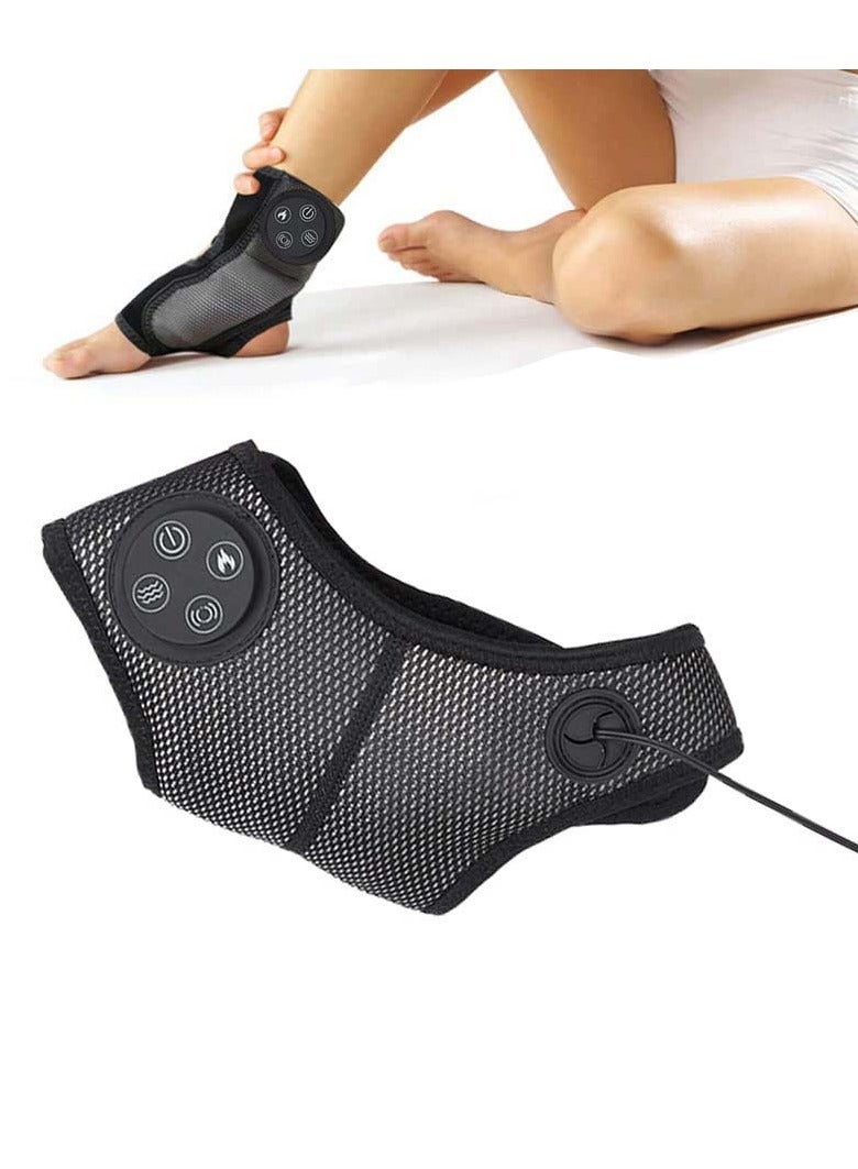 Excefore Electric Foot Ankle Massager, Heated Ankle Brace for Sprained Ankle, Multi-Level Settings Vibrations and Heating Modes, Heating Pad for Knee Elbow Shoulder Relax - Image 1