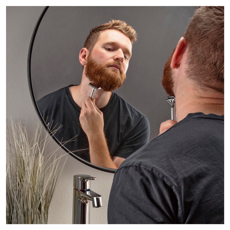 King C. Gillette Double Edge Safety Razor for Men, 5 Platinum Coated Double Edge Razor Blades, Gifts for Men - Image 5