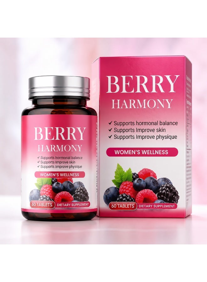 Berry Harmony Women’s Wellness Dietary Supplement – 60 Tablets - Image 1