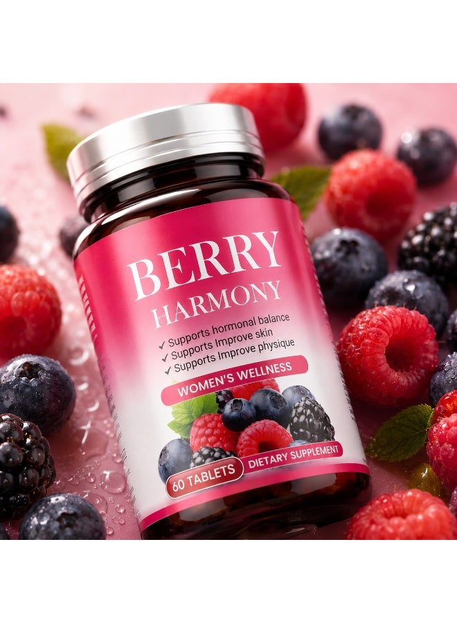 Berry Harmony Women’s Wellness Dietary Supplement – 60 Tablets - Image 4