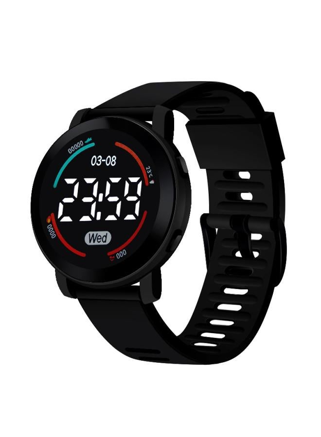 Spot New Electronic Watch Middle School Students Couple Sports Watch Waterproof Round Light Luxury Wind Children's Electronic Watch
