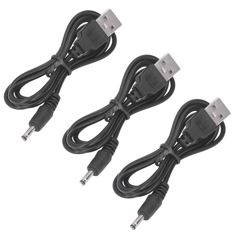 GIFTER 3Pcs USB to DC Power Cord Reliable Charging Cable with 3 5x1 35mm Jack Durable Layer PVC Broad Compatibility for Phones Speakers Routers More - Image 5
