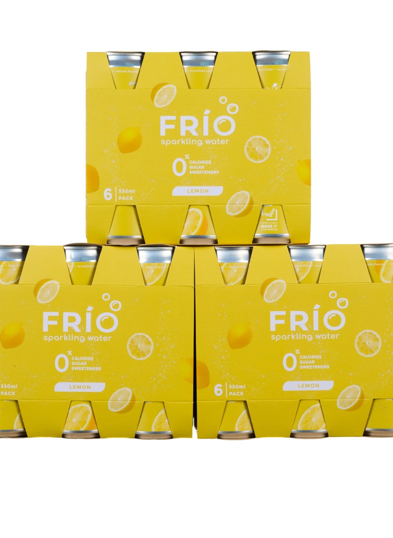Lemon Sparkling Water x 18 Pack-330ML