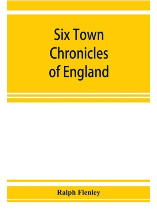Six Town Chronicles Of England - Paperback 