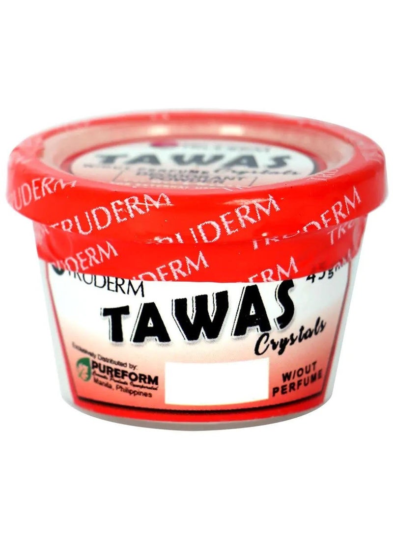 TRUDERM - Tawas Crystals Without Perfume Powder 45 G - Image 1