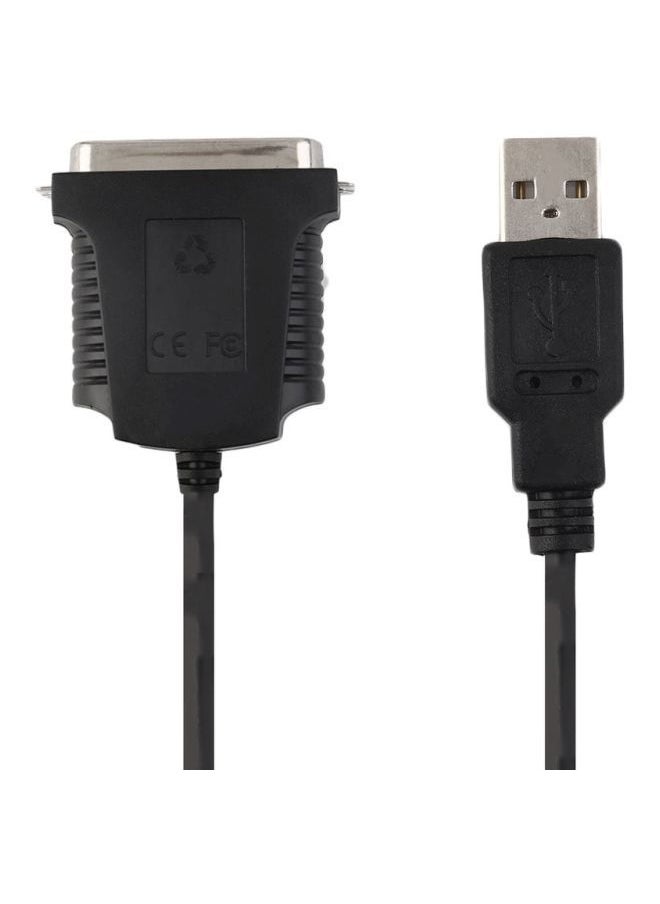 NIBEMINENT USB To Parallel LPT1 Port Cable Black  - Image 5