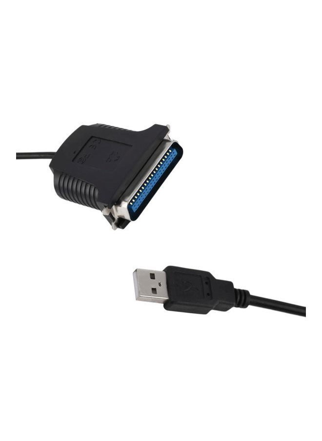 NIBEMINENT USB To Parallel LPT1 Port Cable Black  - Image 4
