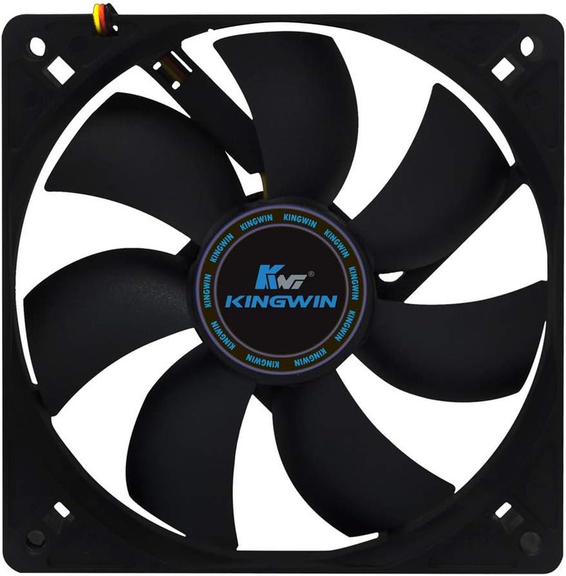 Kingwin 120mm Silent Computer Cooling Fan with Long Life Bearing for Excellent Ventilation - Image 2
