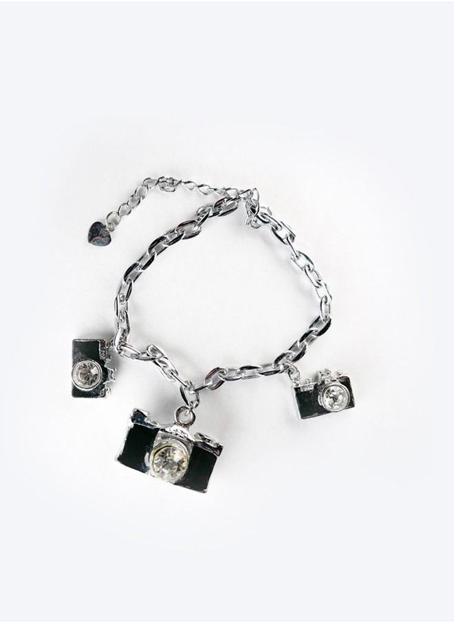 Elite Dose Stainless Steel Camera Charm Bracelet  - Image 1