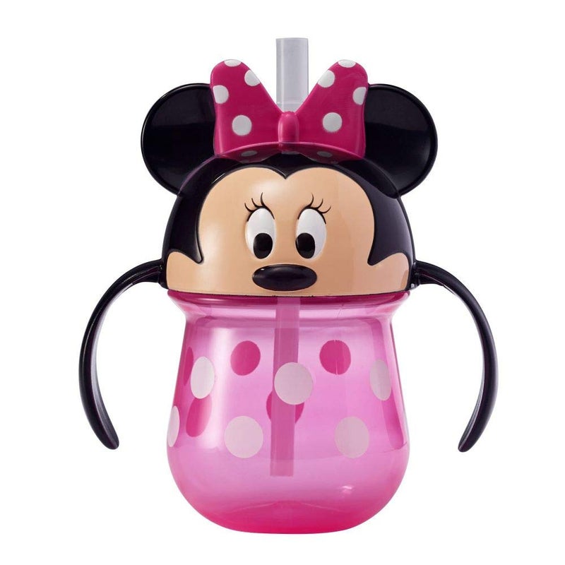 The First Years Disney Minnie Mouse Trainer Straw Cup - Disney Toddler Cups with Straw - 9 Months and Up - 7 Oz - Image 1