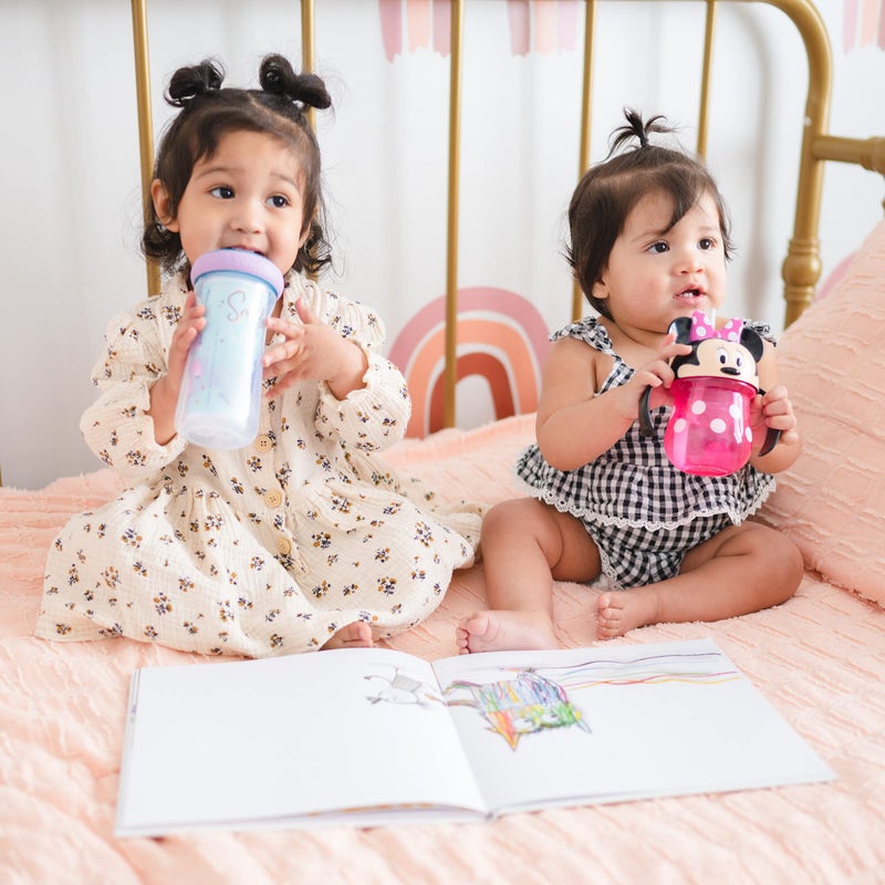 The First Years Disney Minnie Mouse Trainer Straw Cup - Disney Toddler Cups with Straw - 9 Months and Up - 7 Oz - Image 4