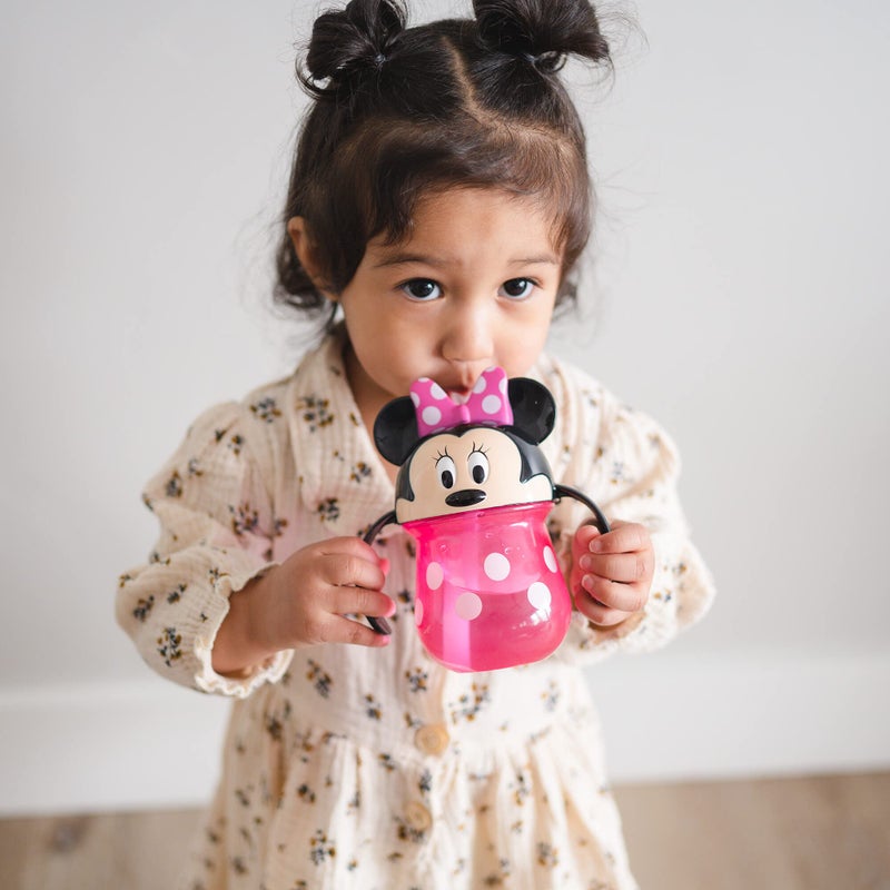 The First Years Disney Minnie Mouse Trainer Straw Cup - Disney Toddler Cups with Straw - 9 Months and Up - 7 Oz - Image 3