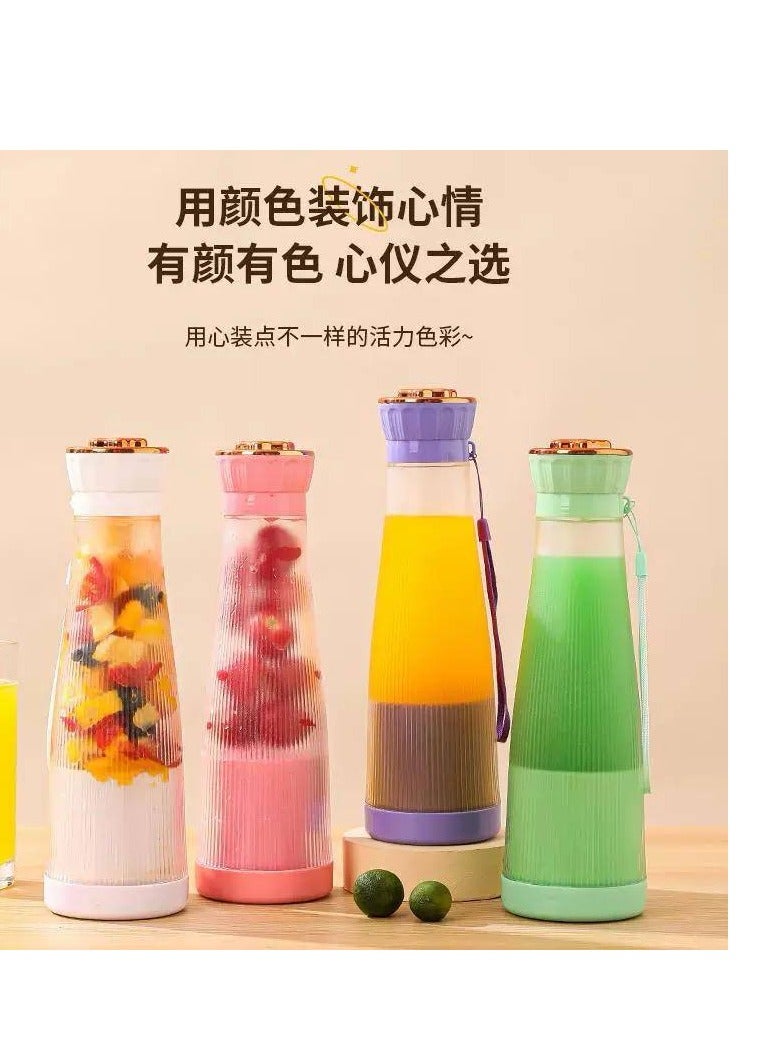 Magic Blender Cup for Juice Making Can Be Charged by Any USB Device Purple TR  - Image 4