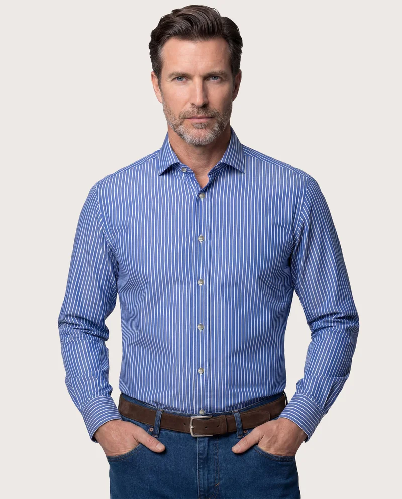 كاميتشسما Striped Poplin Shirt