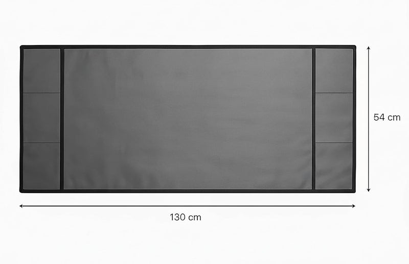 Fancy Walas Refrigerator Single Door Waterproof, Dustproof, Refrigerator Top Cover, Protective Cover for Fridges with Extra Storage Space Nylon Top cover with 6 Storage Pockets ( Grey, 130 x 54 cm ) - Image 3