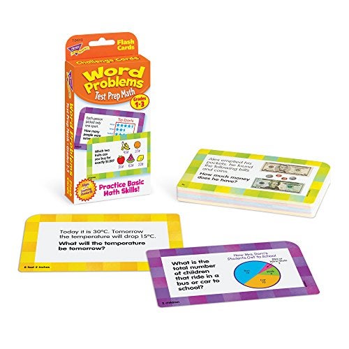 Trend Enterprises Test Prep Math Word Problems (Grades 1-3)Challenge Cards® - Image 3