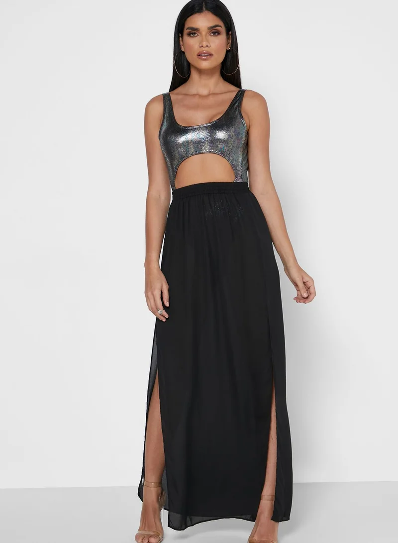Missguided Side Split Maxi Skirt